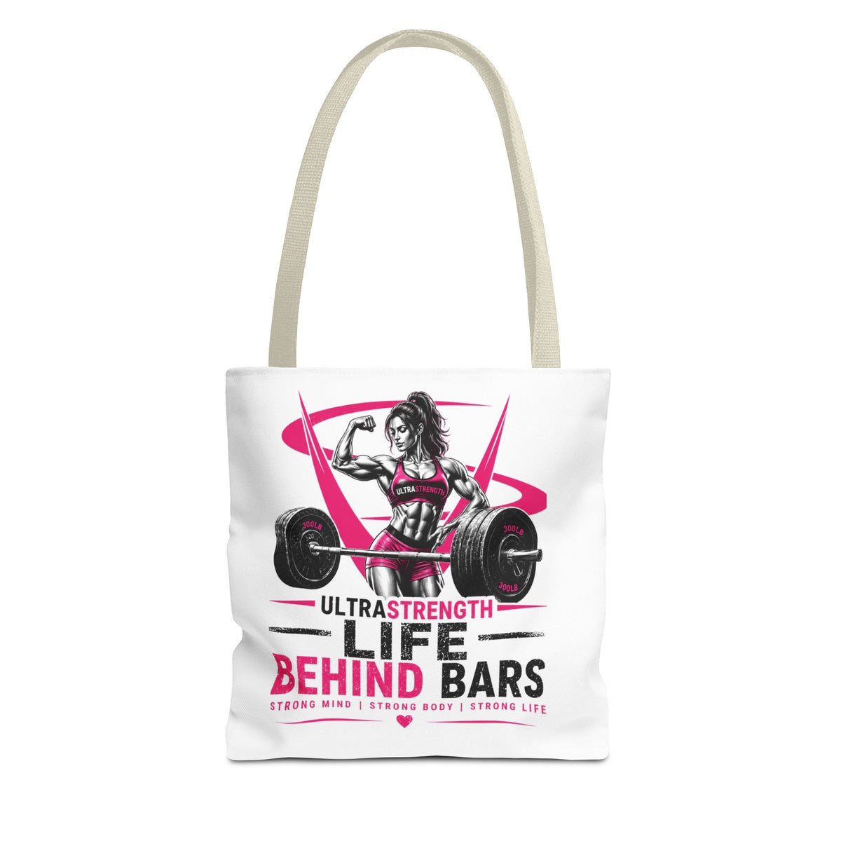 Fitness Tote Bag — "Life Behind Bars" Weightlifting Gym Bag