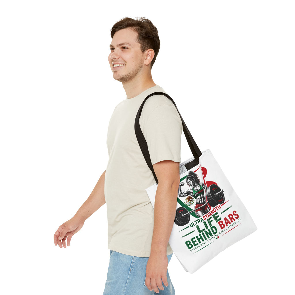 Life Behind Bars Weightlifting Tote Bag — Ultra Strength Fitness Gym Bag