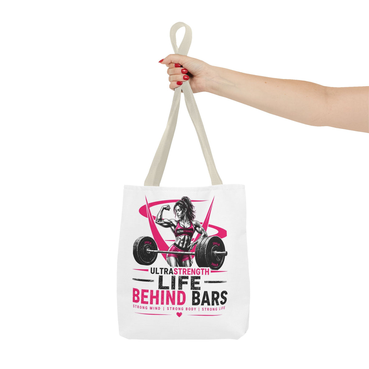 Fitness Tote Bag — "Life Behind Bars" Weightlifting Gym Bag