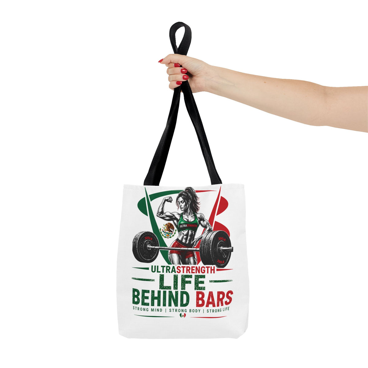 Life Behind Bars Weightlifting Tote Bag — Ultra Strength Fitness Gym Bag