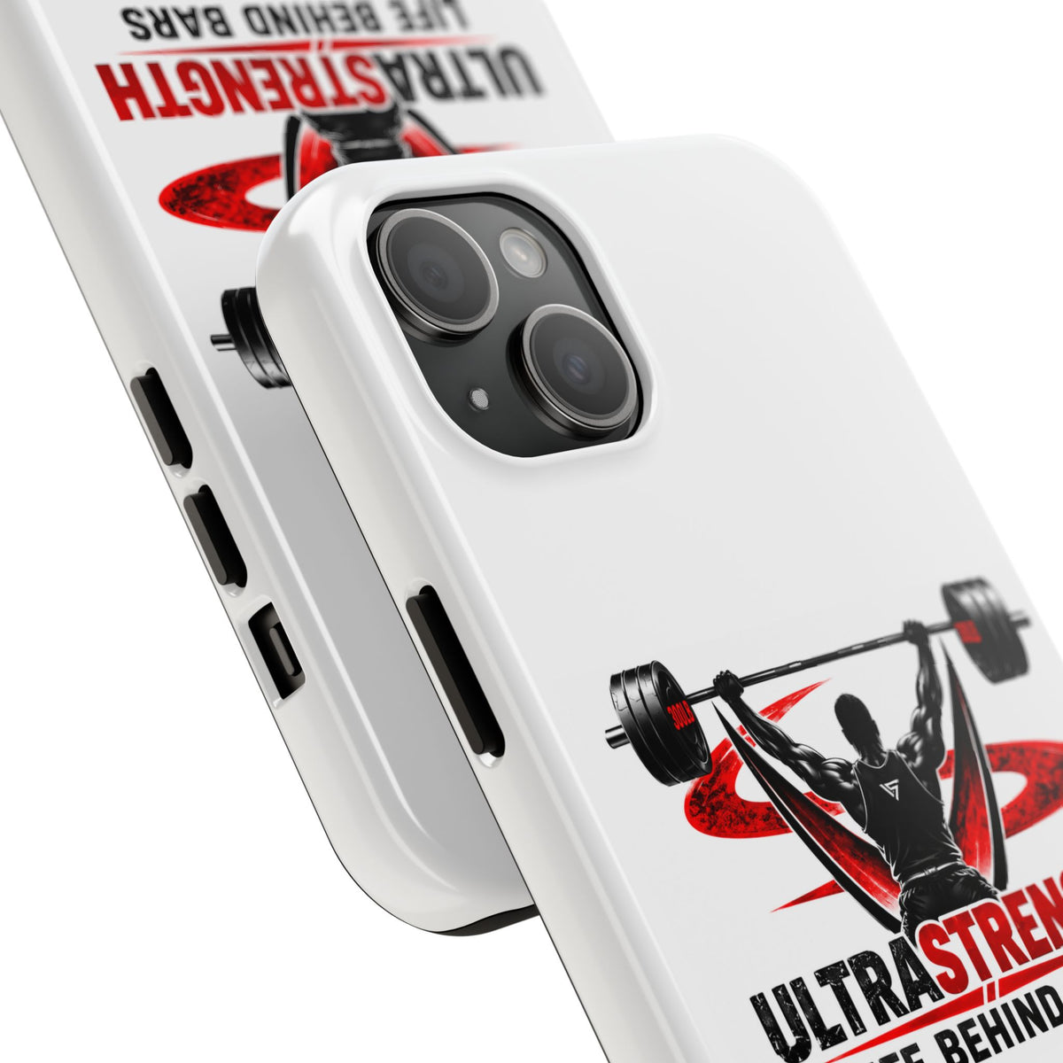 Ultra Strength 'Life Behind Bars' Tough Phone Case — Weightlifting Barbell Design