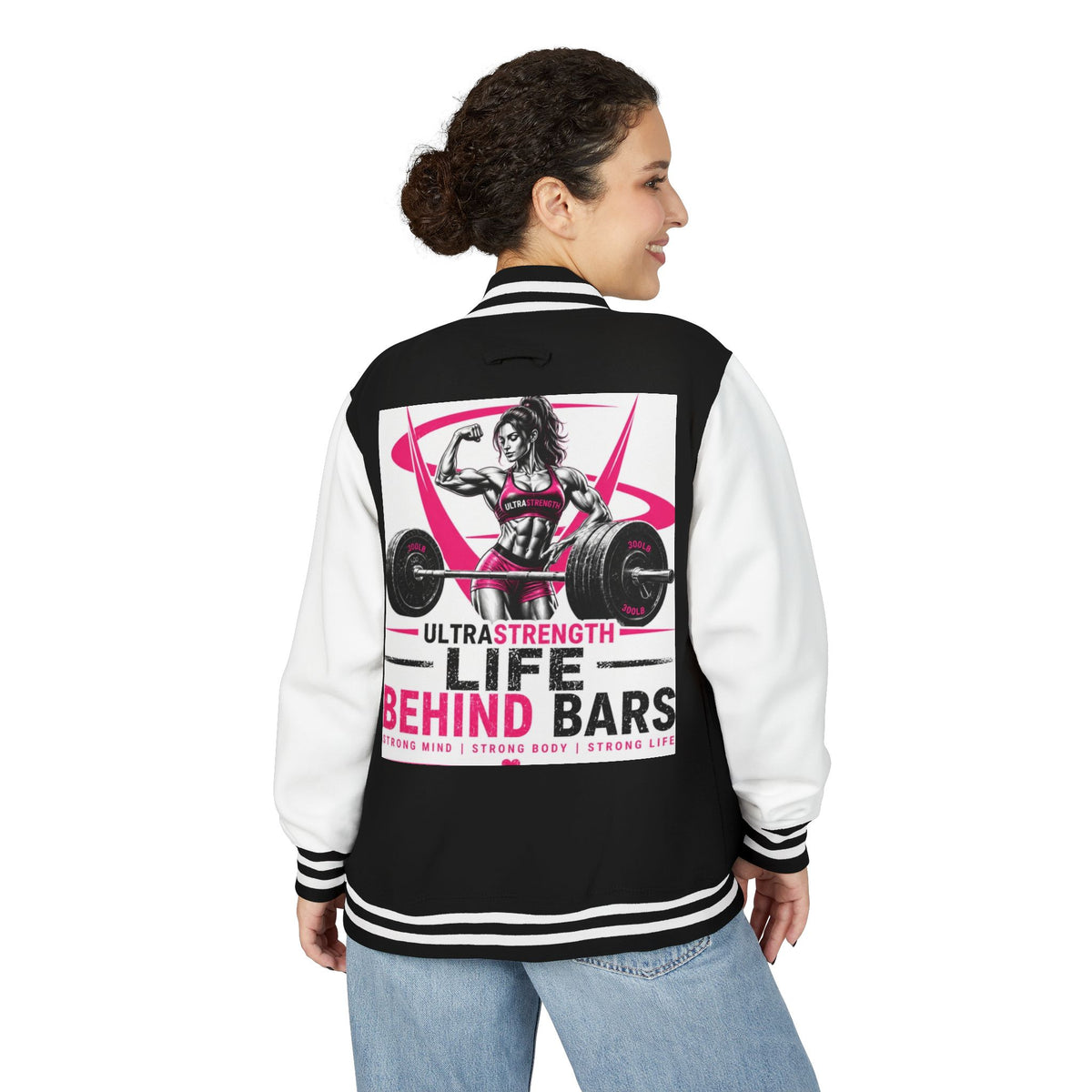Letterman Jacket — "Life Behind Bars" Weightlifting Varsity Jacket