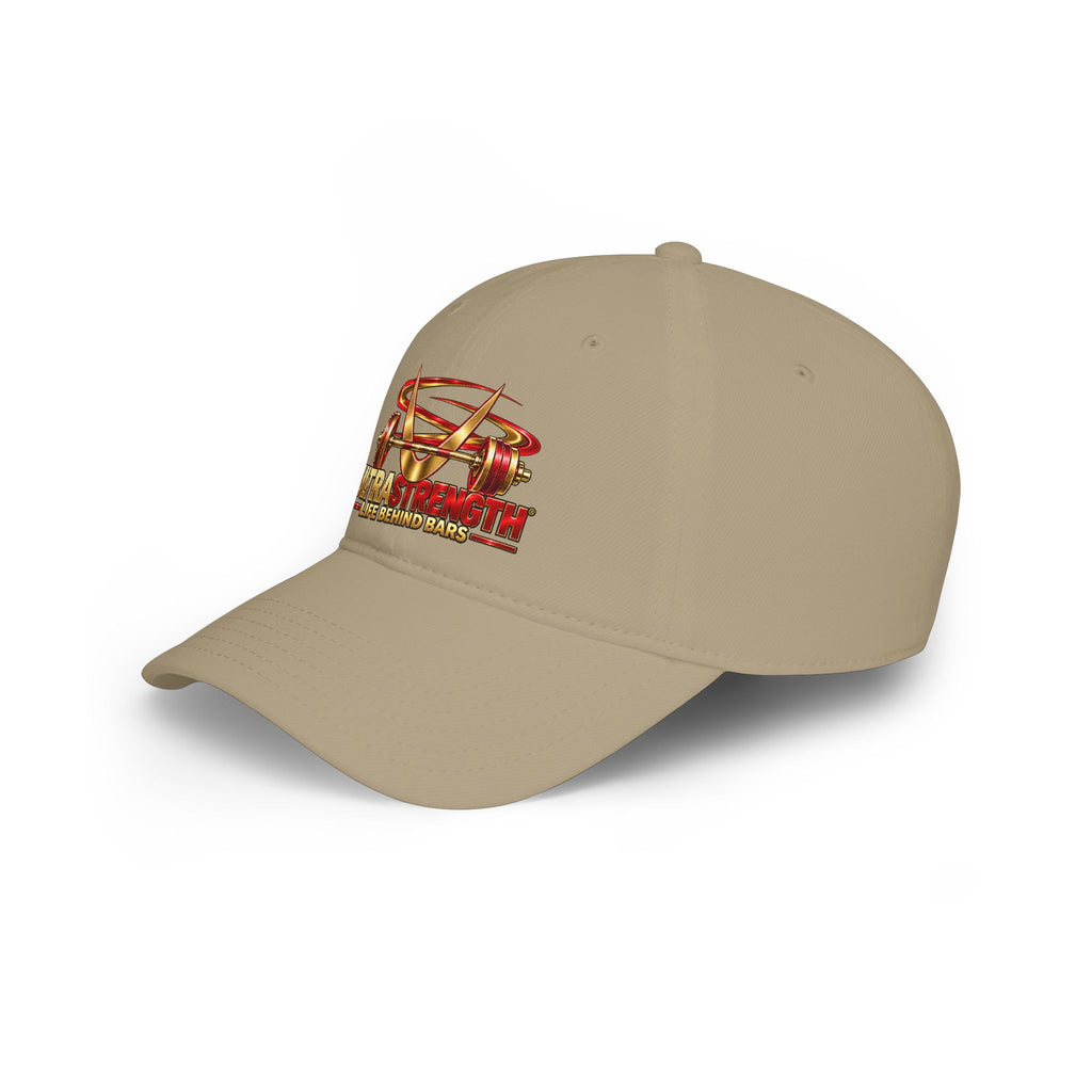 Low Profile Baseball Cap — 'Ultra the Wolf: Life Behind Bars' Gold Emblem Hat