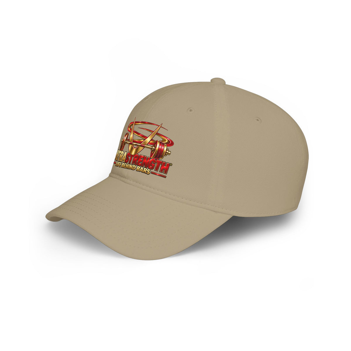 Low Profile Baseball Cap — 'Ultra the Wolf: Life Behind Bars' Gold Emblem Hat
