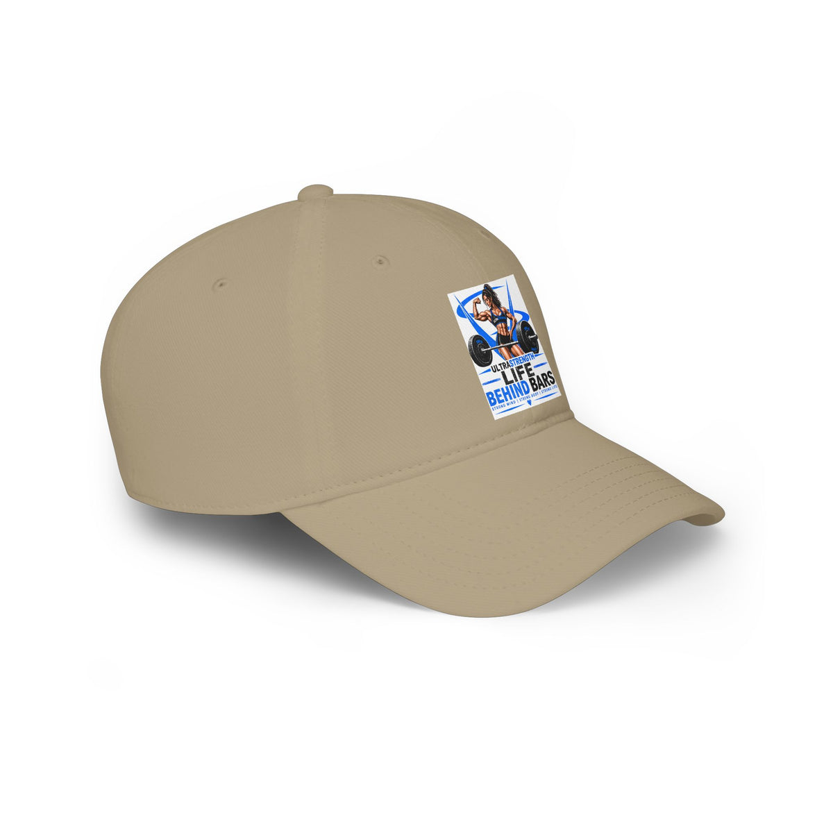 Low Profile Cap — "Life Behind Bars" Weightlifting Graphic Hat