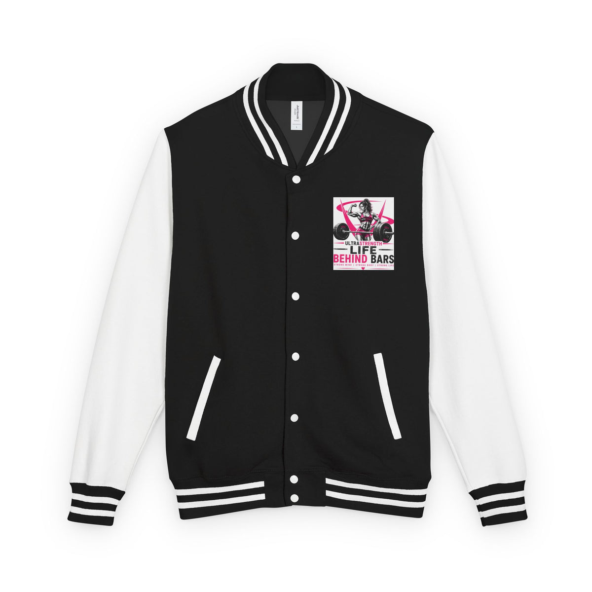 Letterman Jacket — "Life Behind Bars" Weightlifting Varsity Jacket