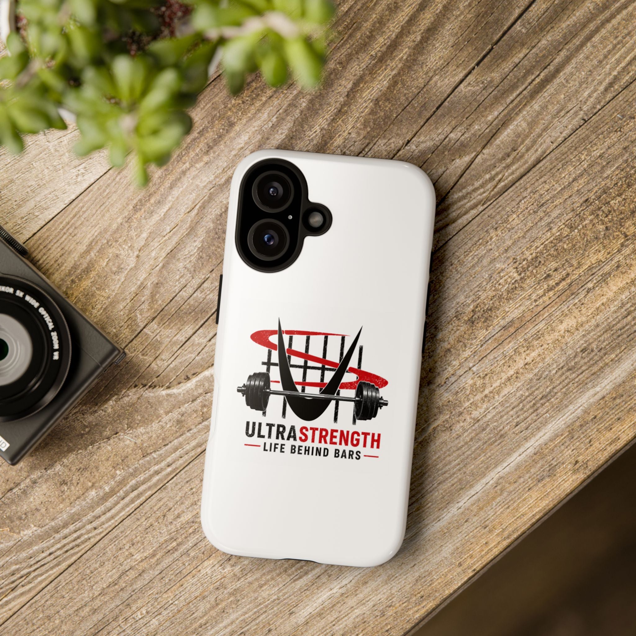 Phone Case — UltraStrength "Life Behind Bars" Weightlifting Design