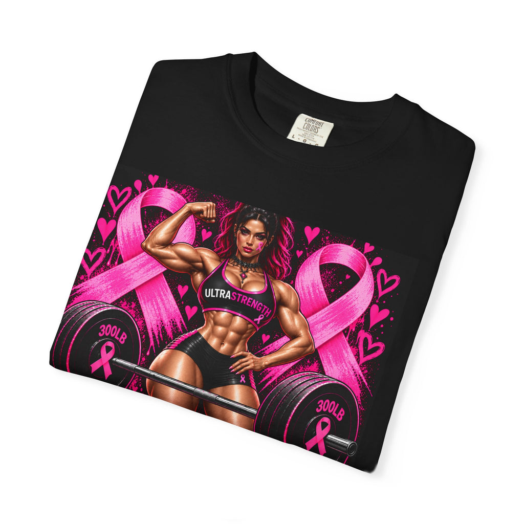 Breast Cancer Ultra Strength Gym T-Shirt — "Ultra Strength: Life Behind Bars"
