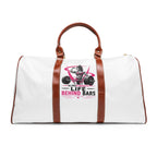 Waterproof Travel Bag — “Life Behind Bars” Weightlifting Duffle for Gym & Travel