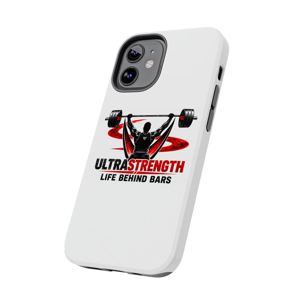Ultra Strength 'Life Behind Bars' Tough Phone Case — Weightlifting Barbell Design