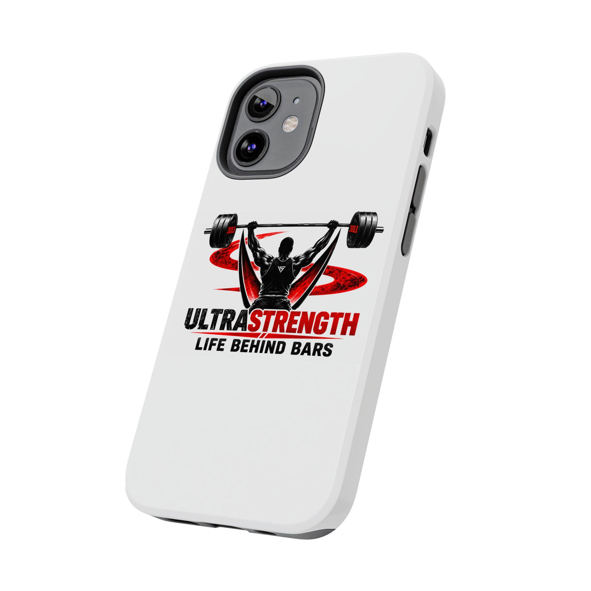 Ultra Strength 'Life Behind Bars' Tough Phone Case — Weightlifting Barbell Design