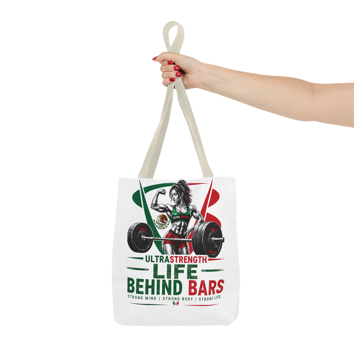 Life Behind Bars Weightlifting Tote Bag — Ultra Strength Fitness Gym Bag
