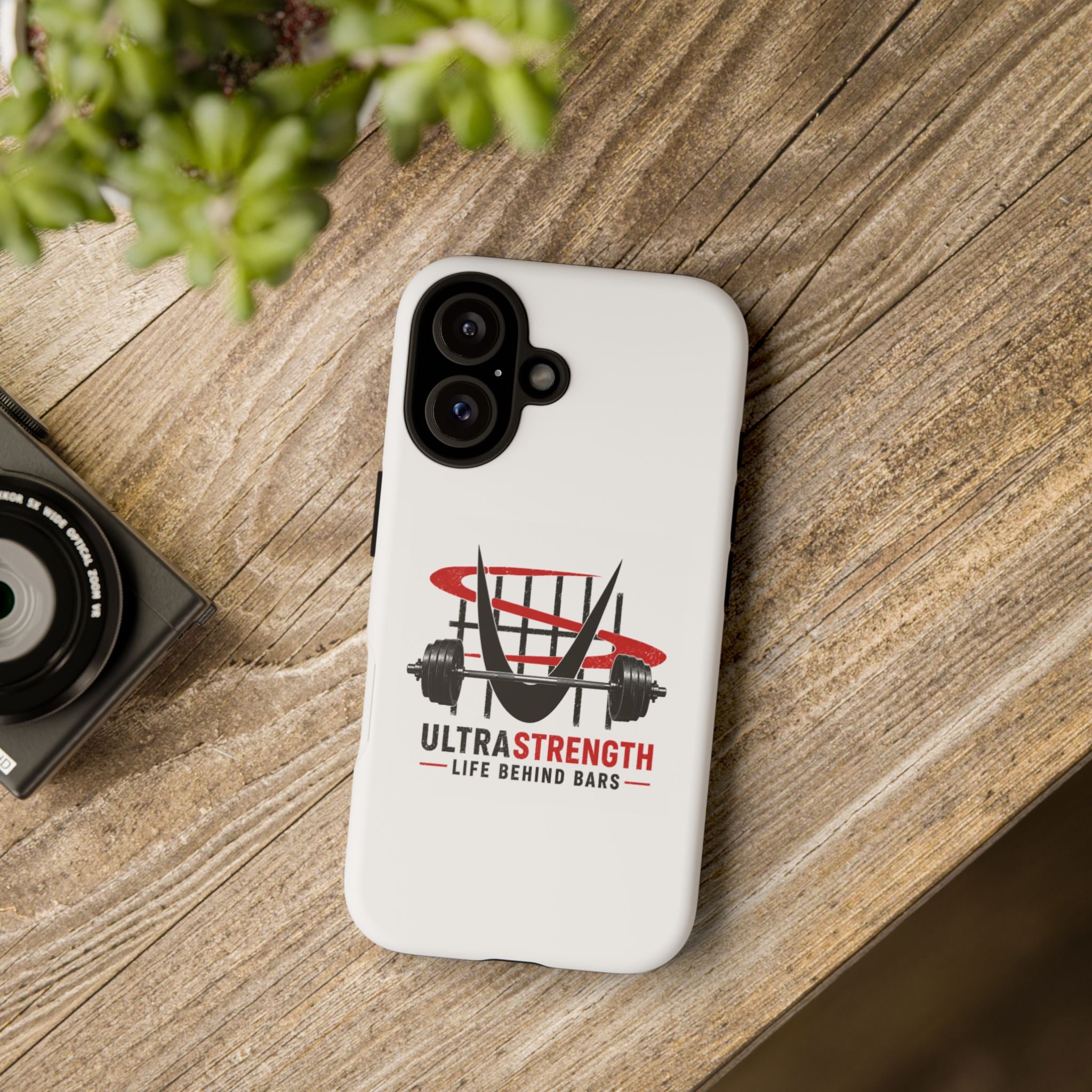 Phone Case — UltraStrength "Life Behind Bars" Weightlifting Design