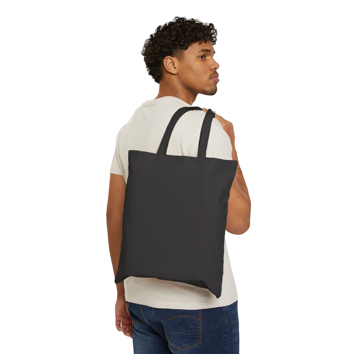 Tote Bag — “Life Behind Bars” Weightlifting Cotton Canvas Tote