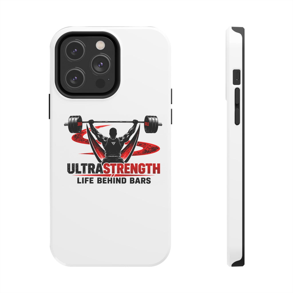 Ultra Strength 'Life Behind Bars' Tough Phone Case — Weightlifting Barbell Design
