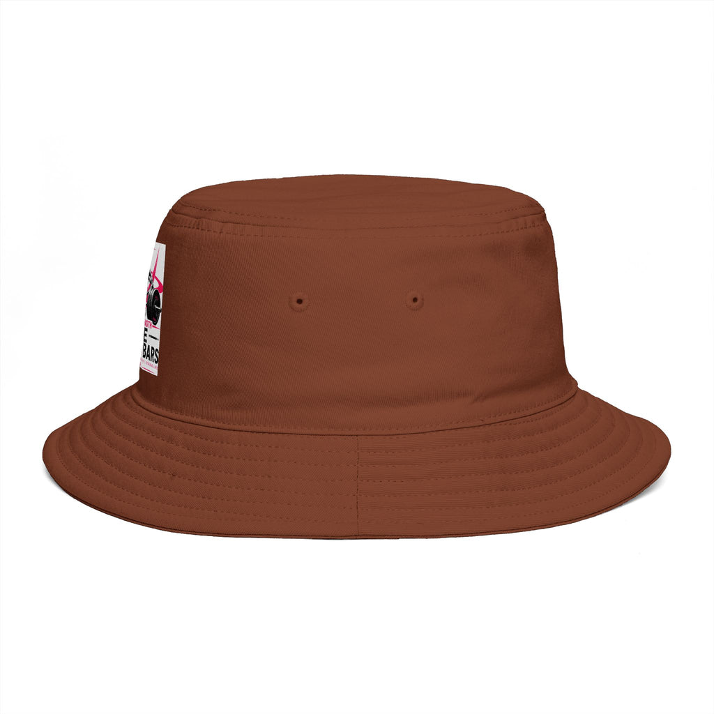 Bucket Hat — "Life Behind Bars" Weightlifting Retro Graphic