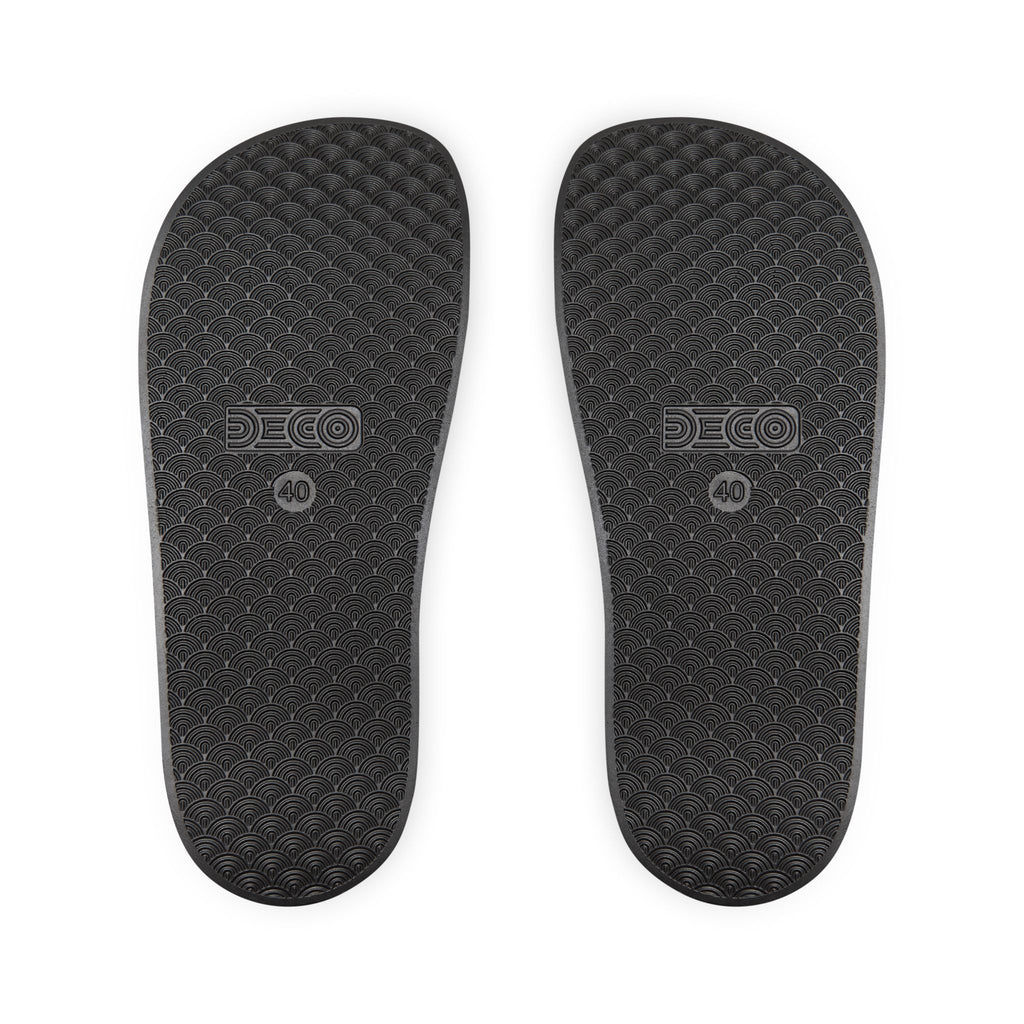 Women's Removable-Strap Slide Sandals — Customizable White Strap Pool & Beach Slides