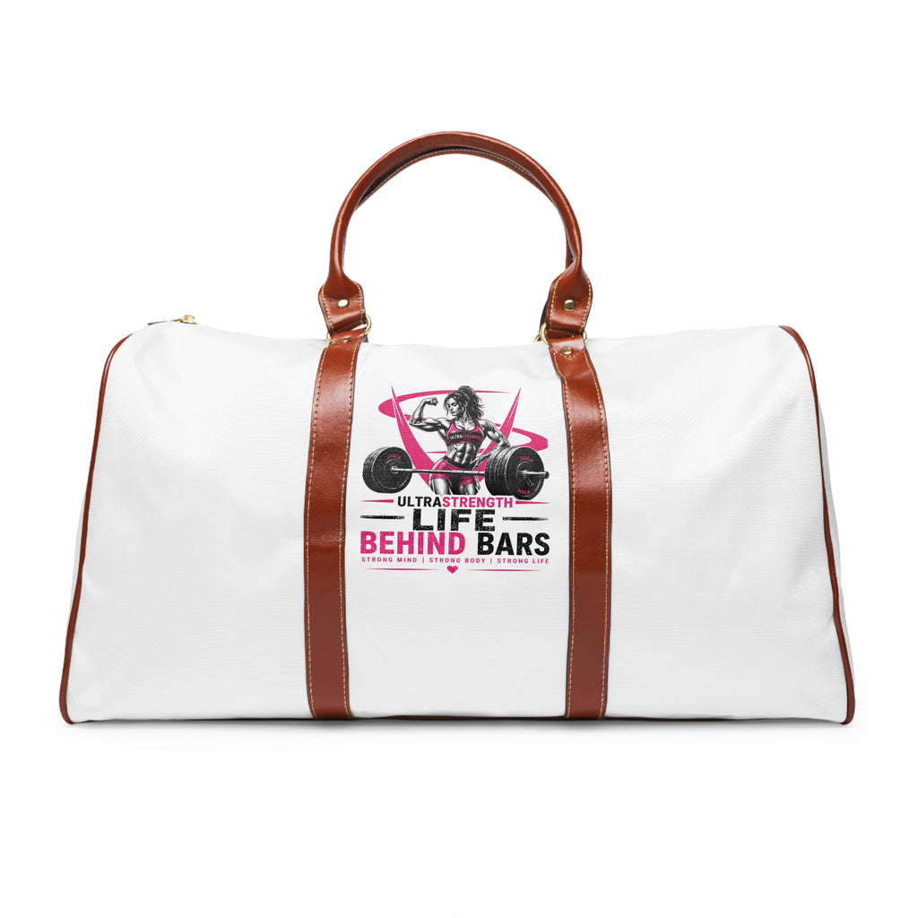 Waterproof Travel Bag — “Life Behind Bars” Weightlifting Duffle for Gym & Travel