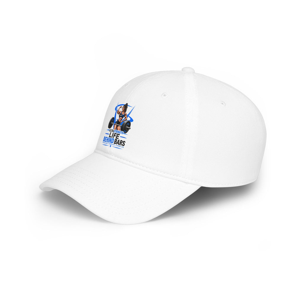 Low Profile Cap — "Life Behind Bars" Weightlifting Graphic Hat