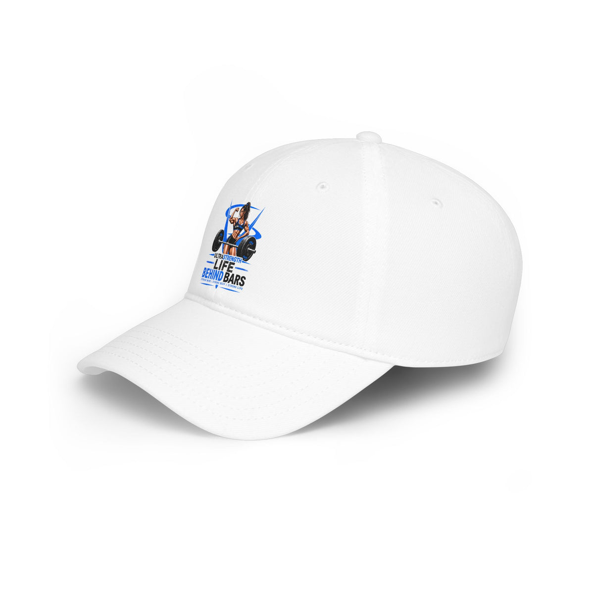Low Profile Cap — "Life Behind Bars" Weightlifting Graphic Hat