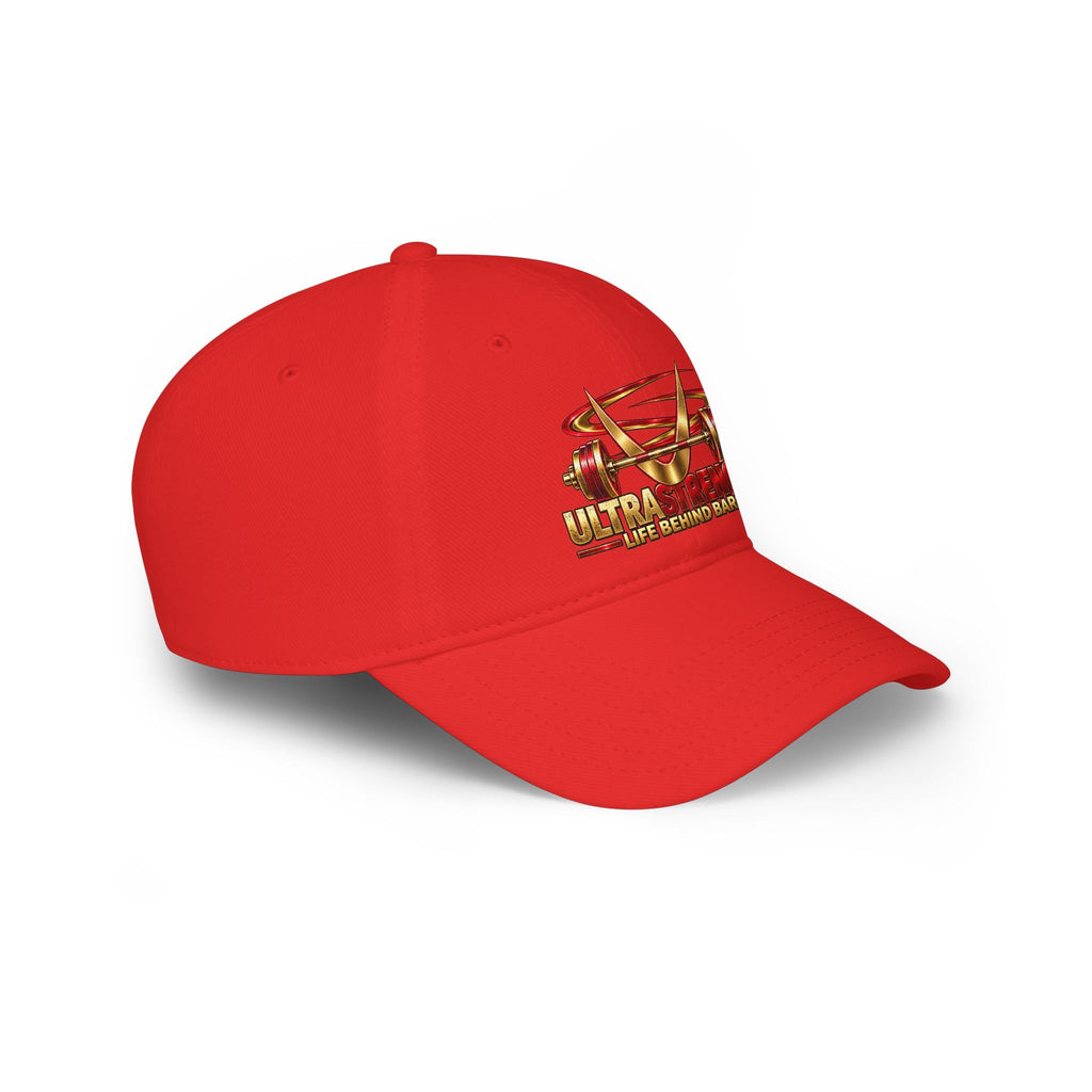 Low Profile Baseball Cap — 'Ultra the Wolf: Life Behind Bars' Gold Emblem Hat