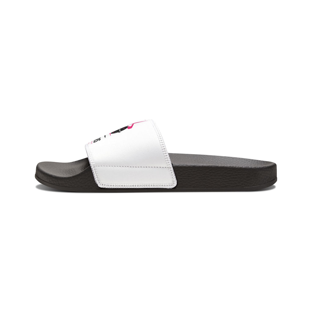 Women's Removable-Strap Slide Sandals — Customizable White Strap Pool & Beach Slides