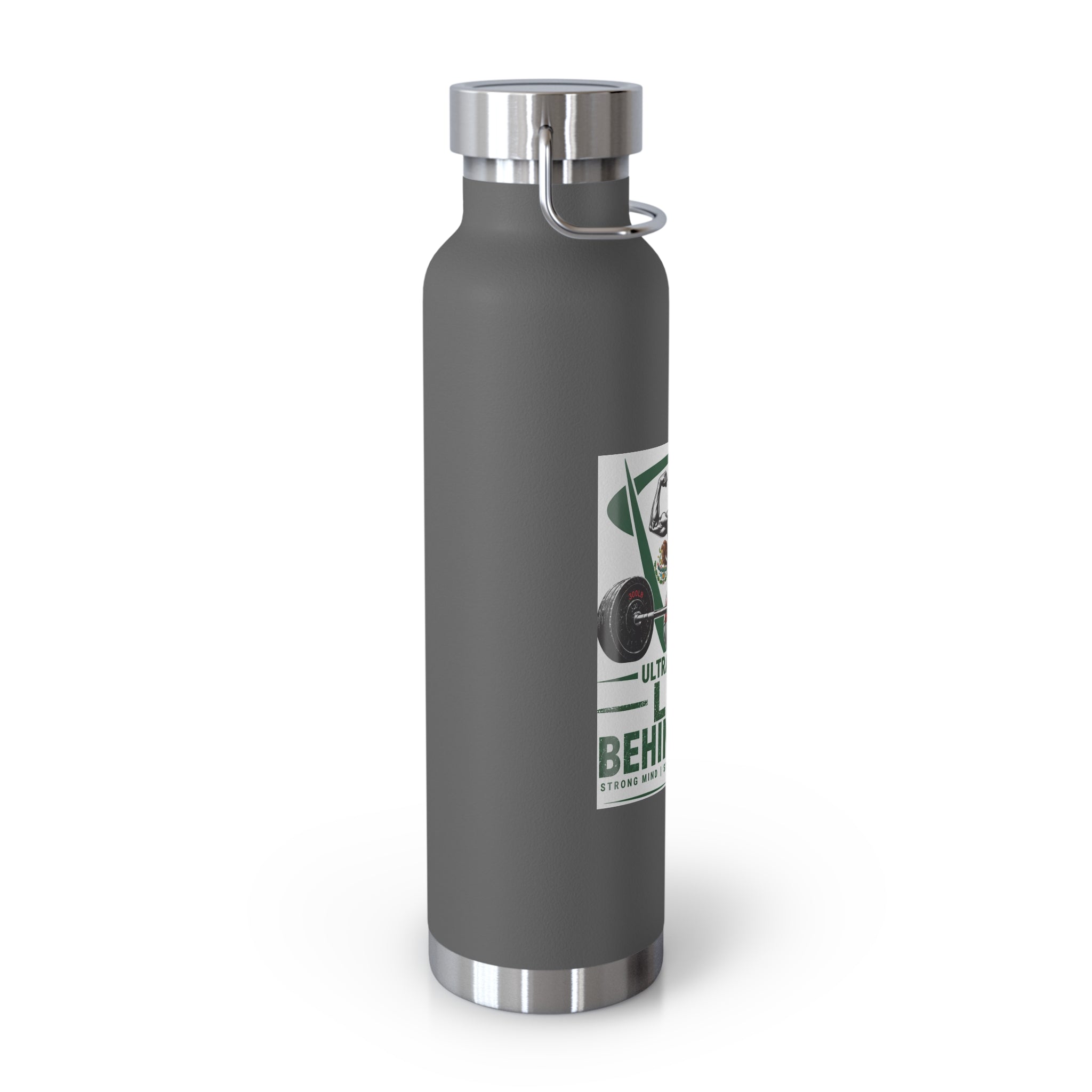 22oz Insulated Water Bottle — "Life Behind Bars" Weightlifting Design