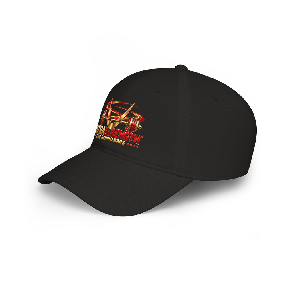 Low Profile Baseball Cap — 'Ultra the Wolf: Life Behind Bars' Gold Emblem Hat