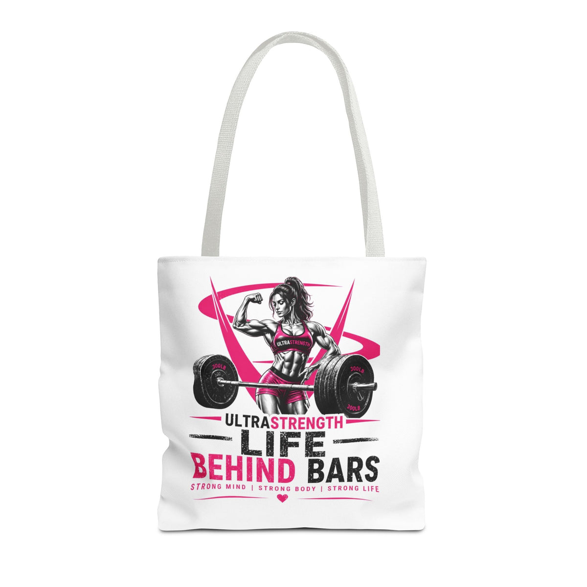 Fitness Tote Bag — "Life Behind Bars" Weightlifting Gym Bag