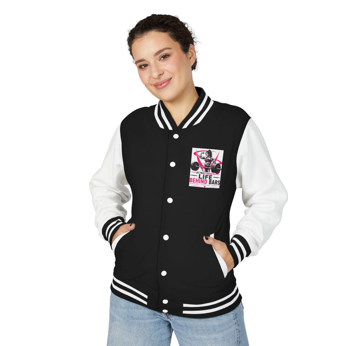 Letterman Jacket — "Life Behind Bars" Weightlifting Varsity Jacket