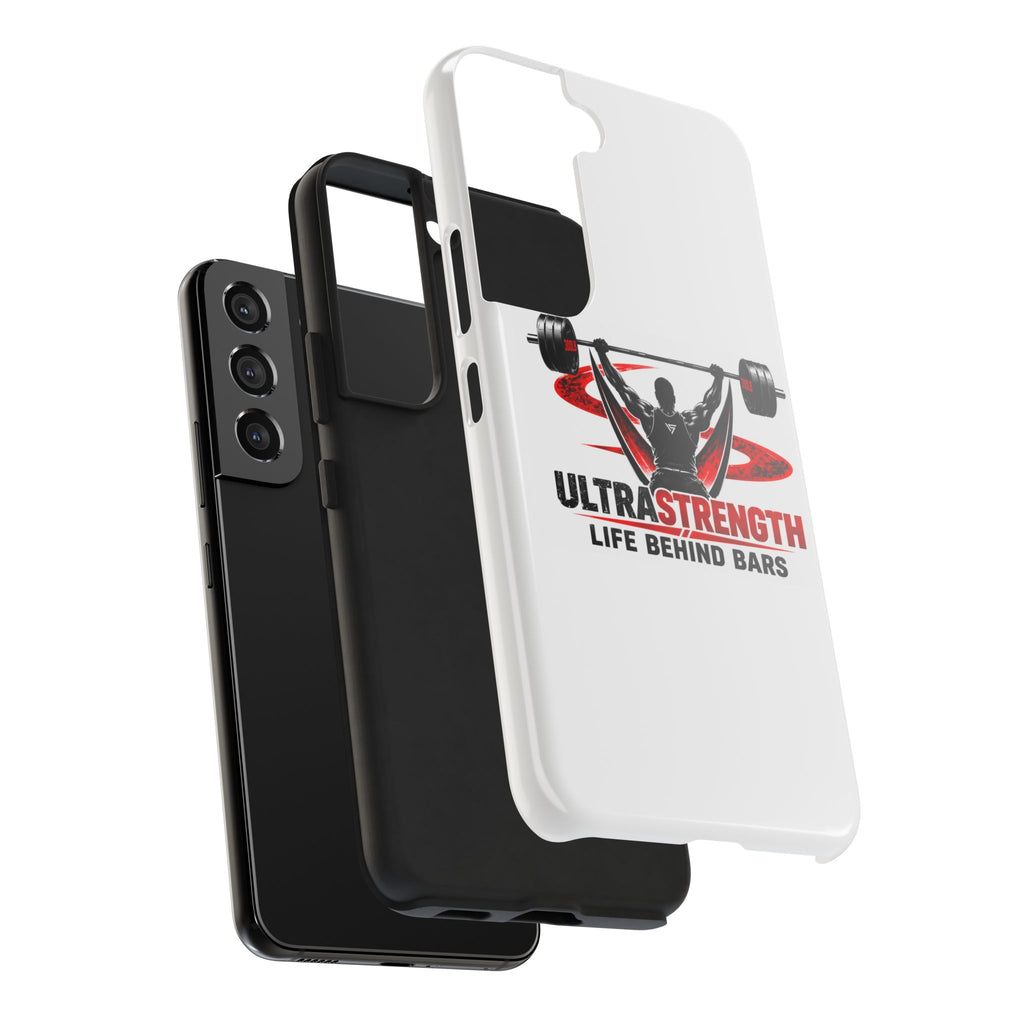 Ultra Strength 'Life Behind Bars' Tough Phone Case — Weightlifting Barbell Design
