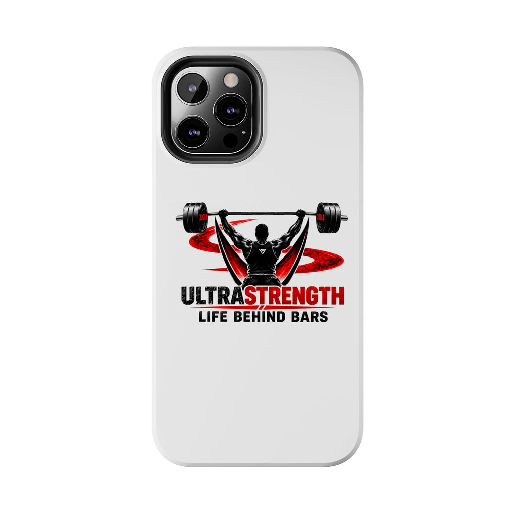 Ultra Strength 'Life Behind Bars' Tough Phone Case — Weightlifting Barbell Design