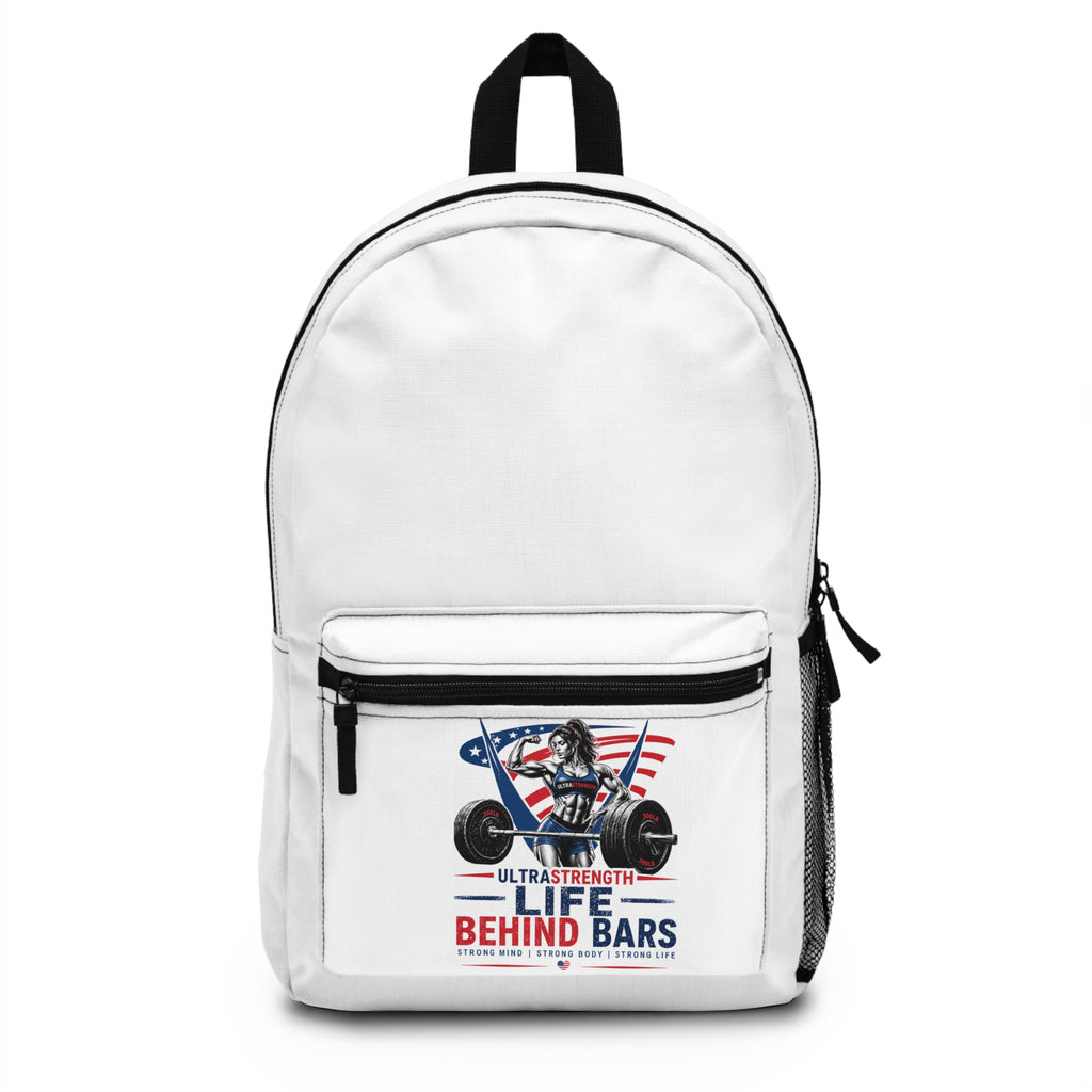 UltraStrength Life Behind Bars Weightlifting Gym Backpack