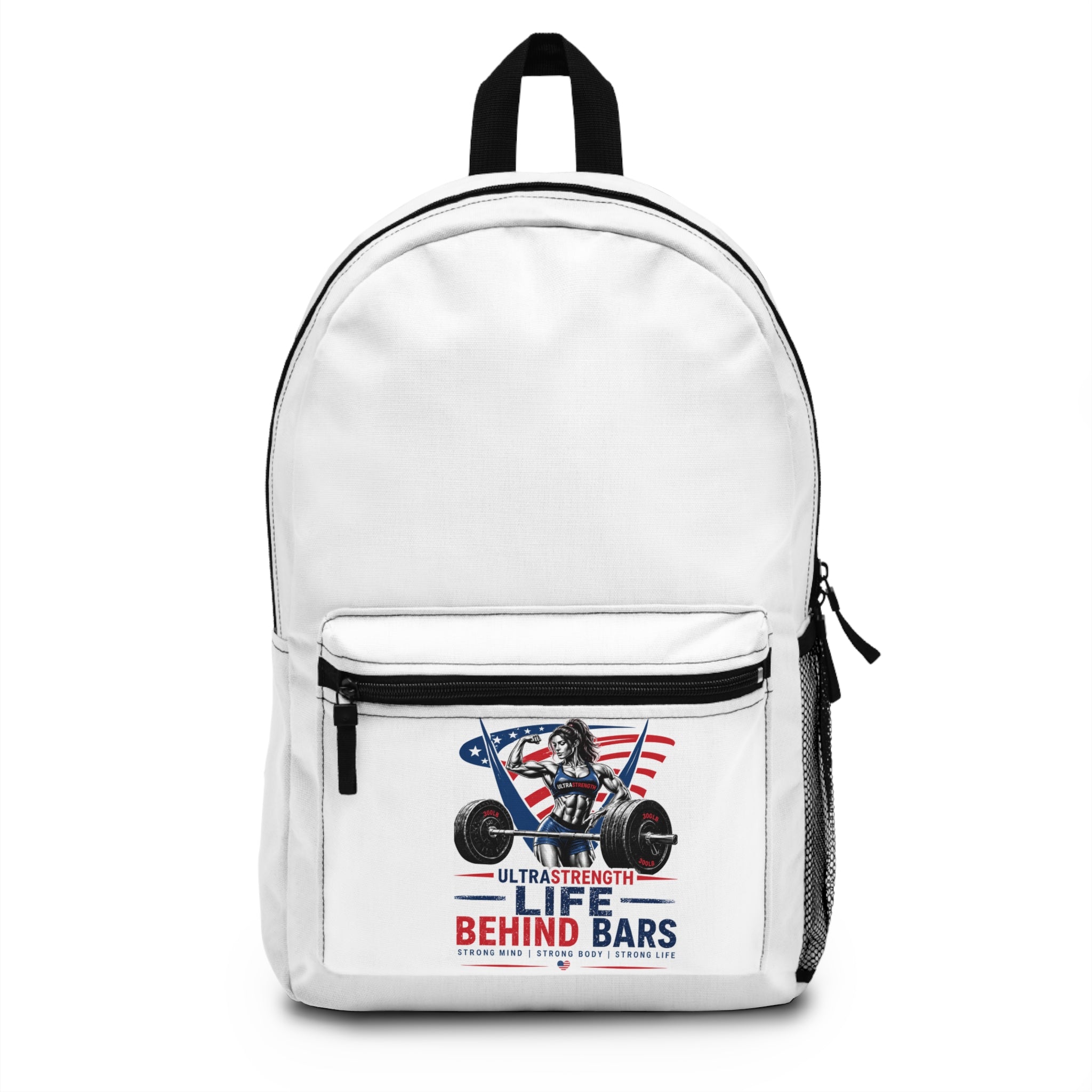 UltraStrength Life Behind Bars Weightlifting Gym Backpack