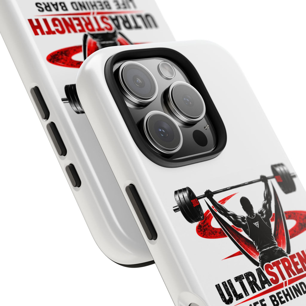 Ultra Strength 'Life Behind Bars' Tough Phone Case — Weightlifting Barbell Design
