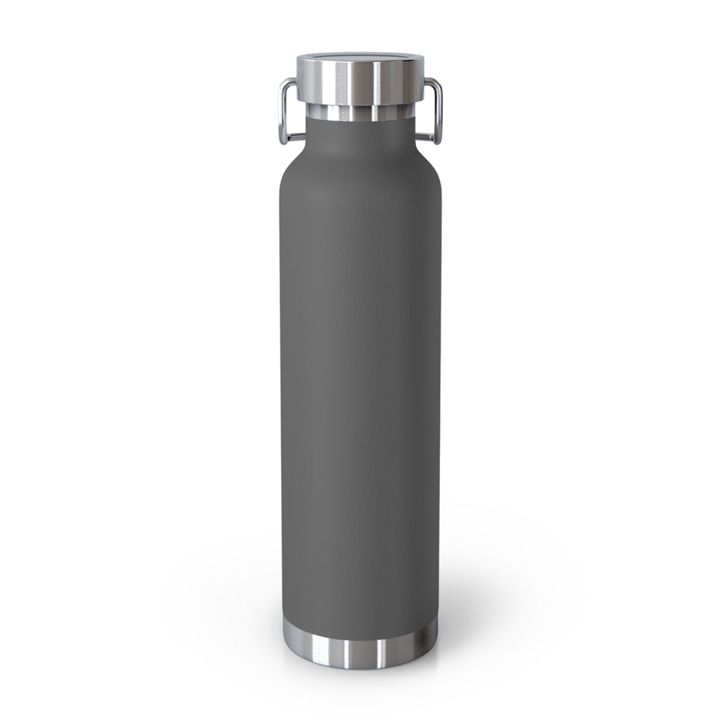 22oz Copper Vacuum Water Bottle — "Life Behind Bars" Weightlifting Design