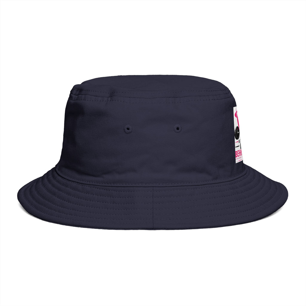 Bucket Hat — "Life Behind Bars" Weightlifting Retro Graphic
