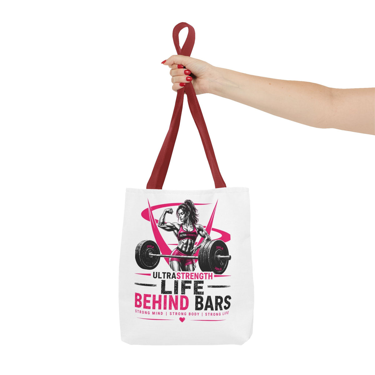 Fitness Tote Bag — "Life Behind Bars" Weightlifting Gym Bag