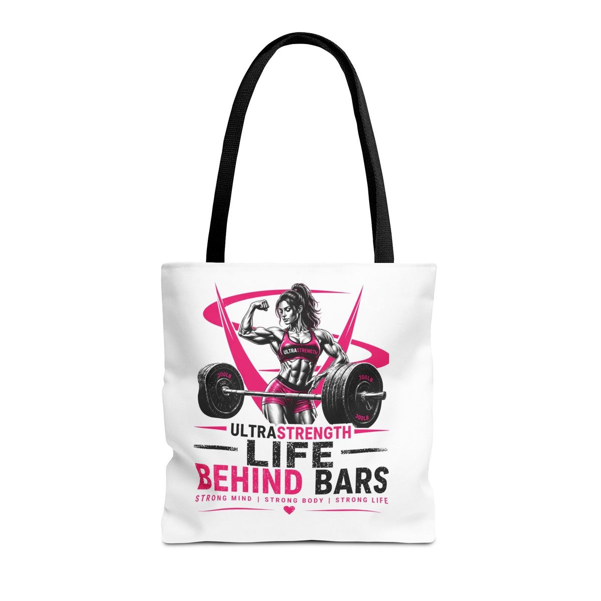Fitness Tote Bag — "Life Behind Bars" Weightlifting Gym Bag