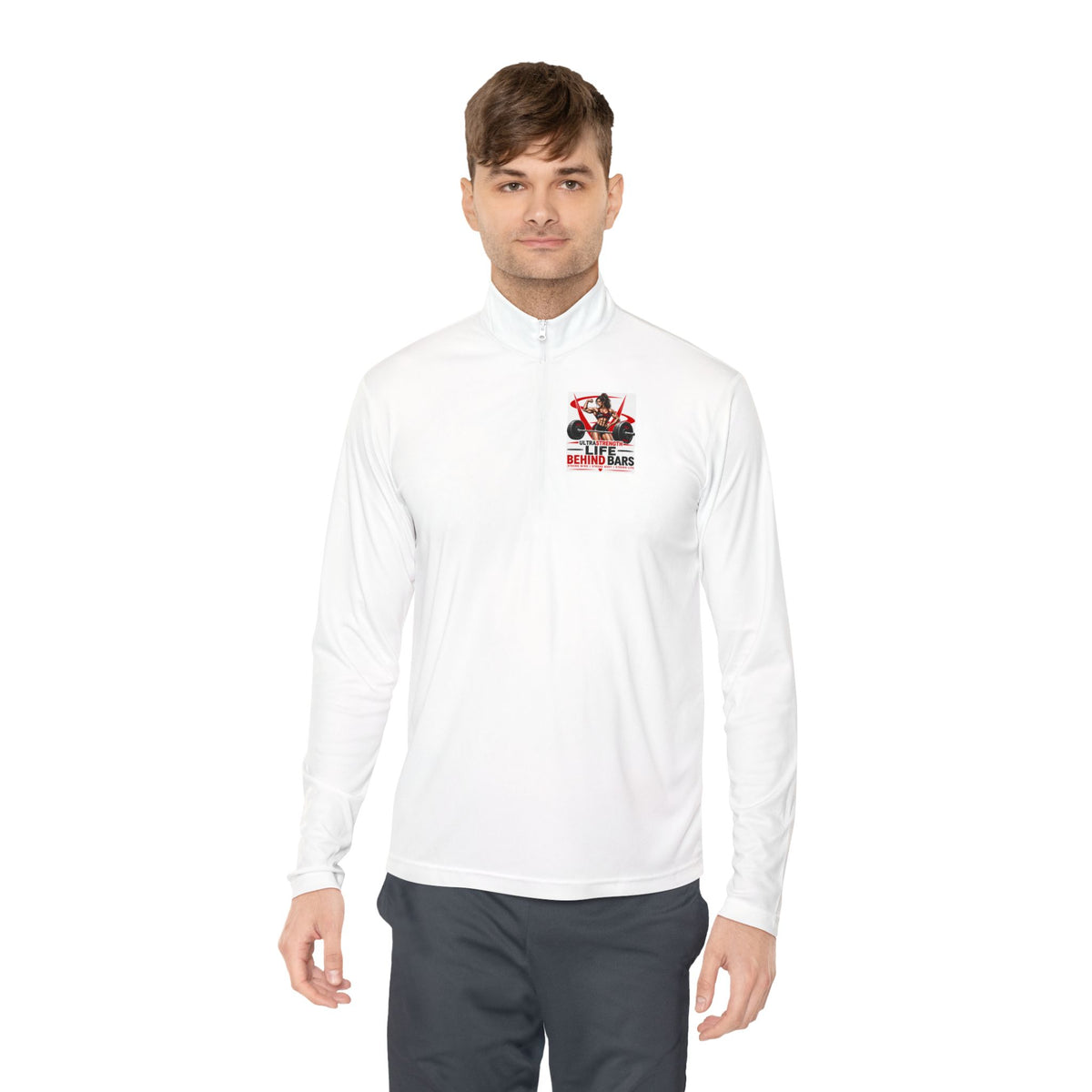 Quarter-Zip Pullover — Vintage Devil Motorcycles "Ride or Die" Chest Logo