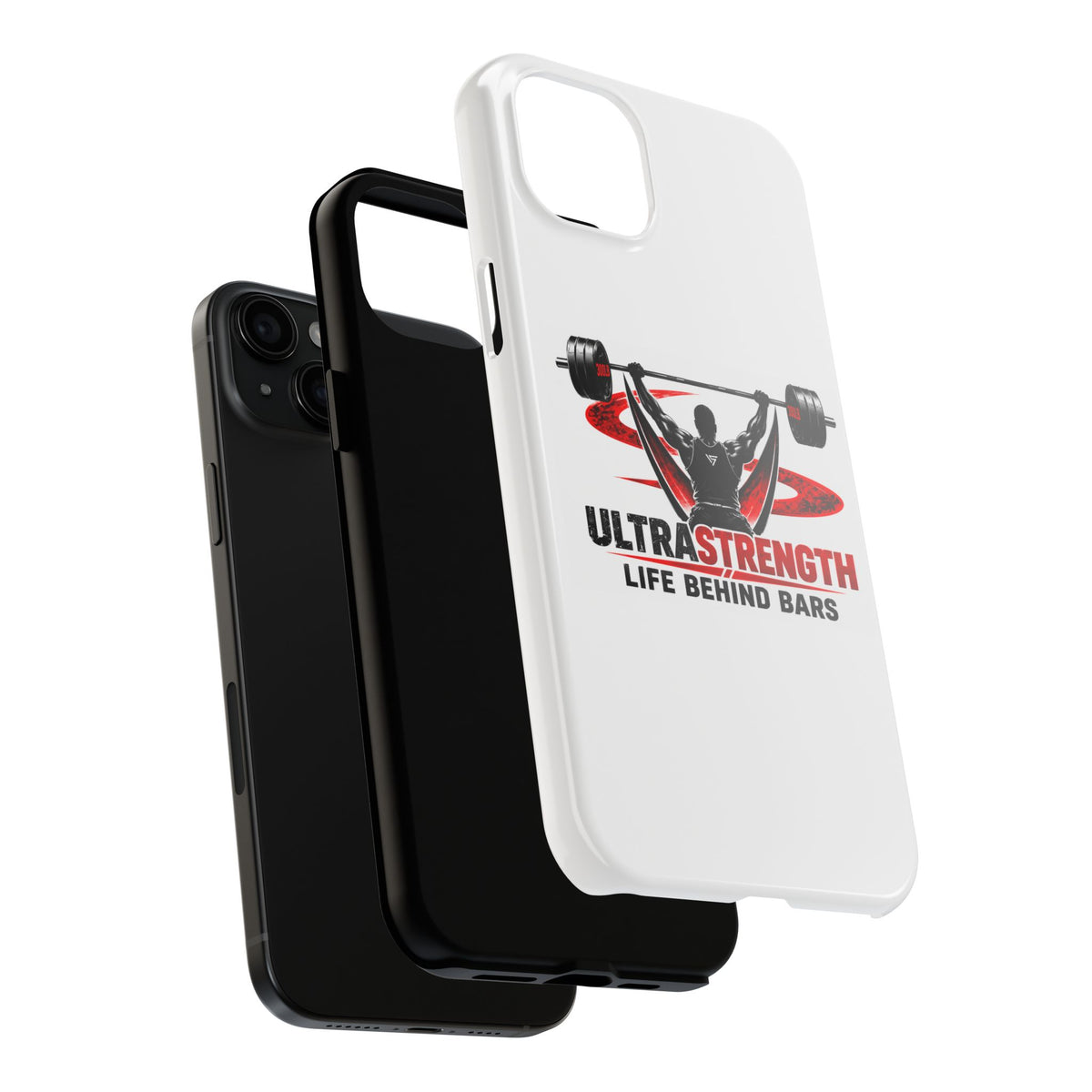 Ultra Strength 'Life Behind Bars' Tough Phone Case — Weightlifting Barbell Design