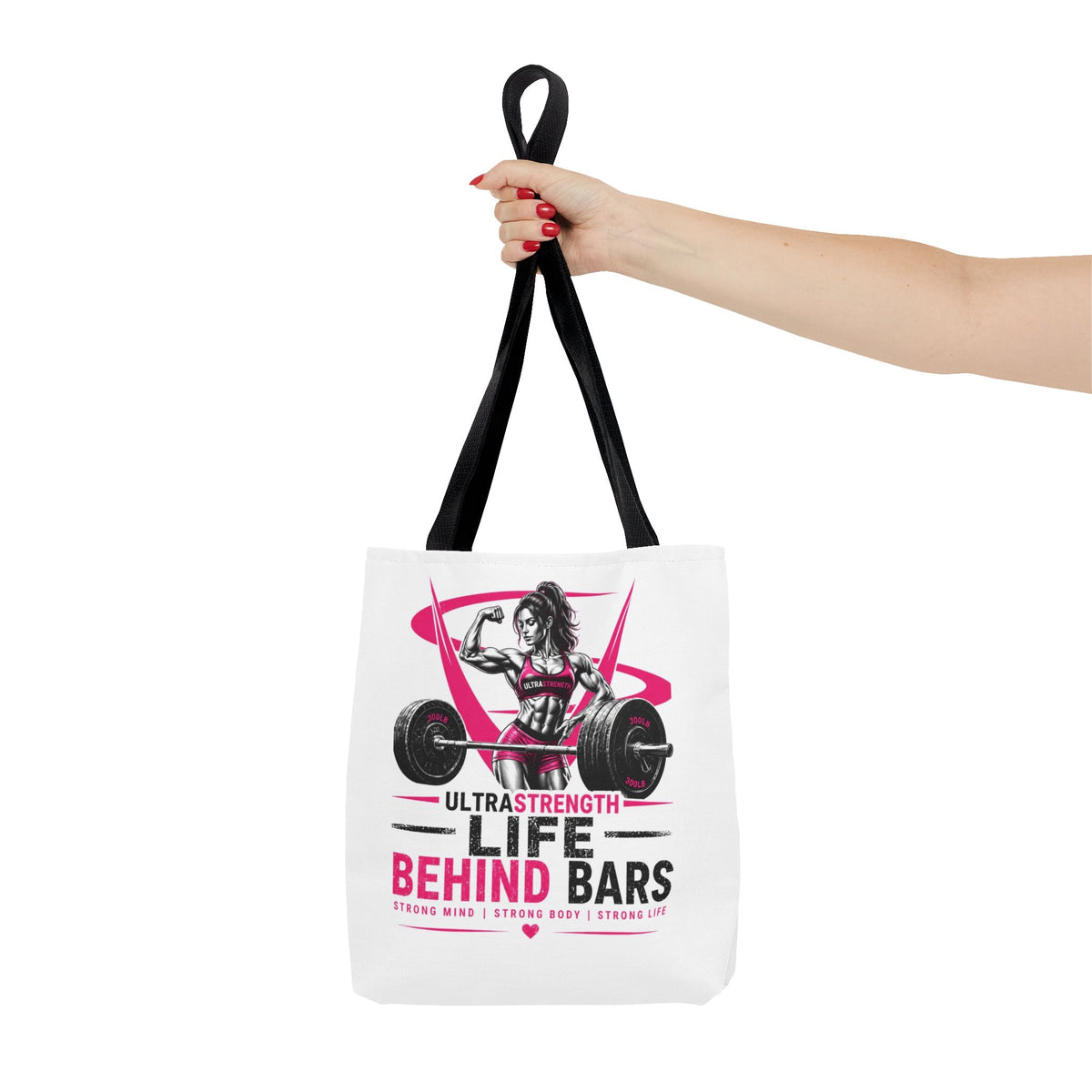 Fitness Tote Bag — "Life Behind Bars" Weightlifting Gym Bag