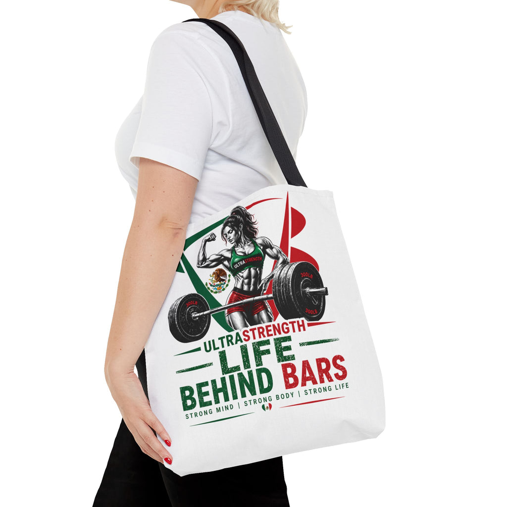 Life Behind Bars Weightlifting Tote Bag — Ultra Strength Fitness Gym Bag