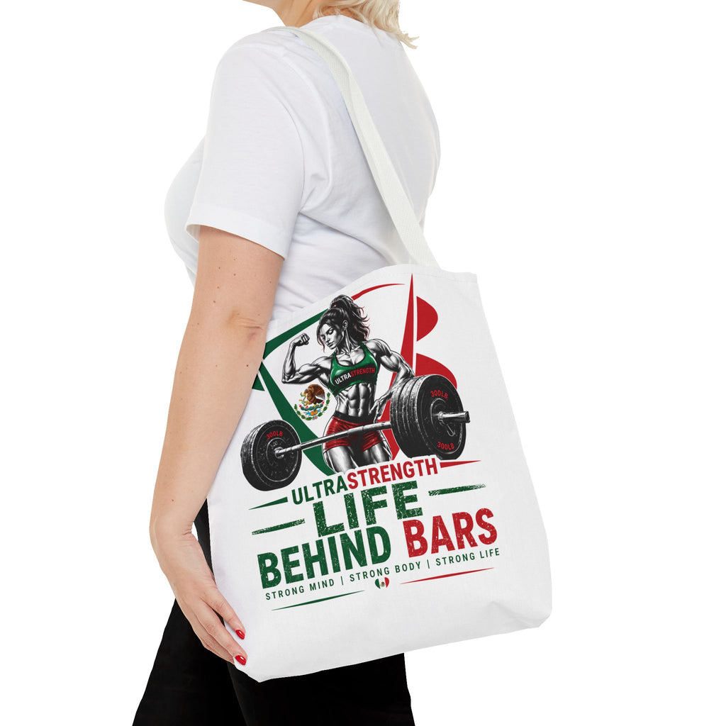 Life Behind Bars Weightlifting Tote Bag — Ultra Strength Fitness Gym Bag