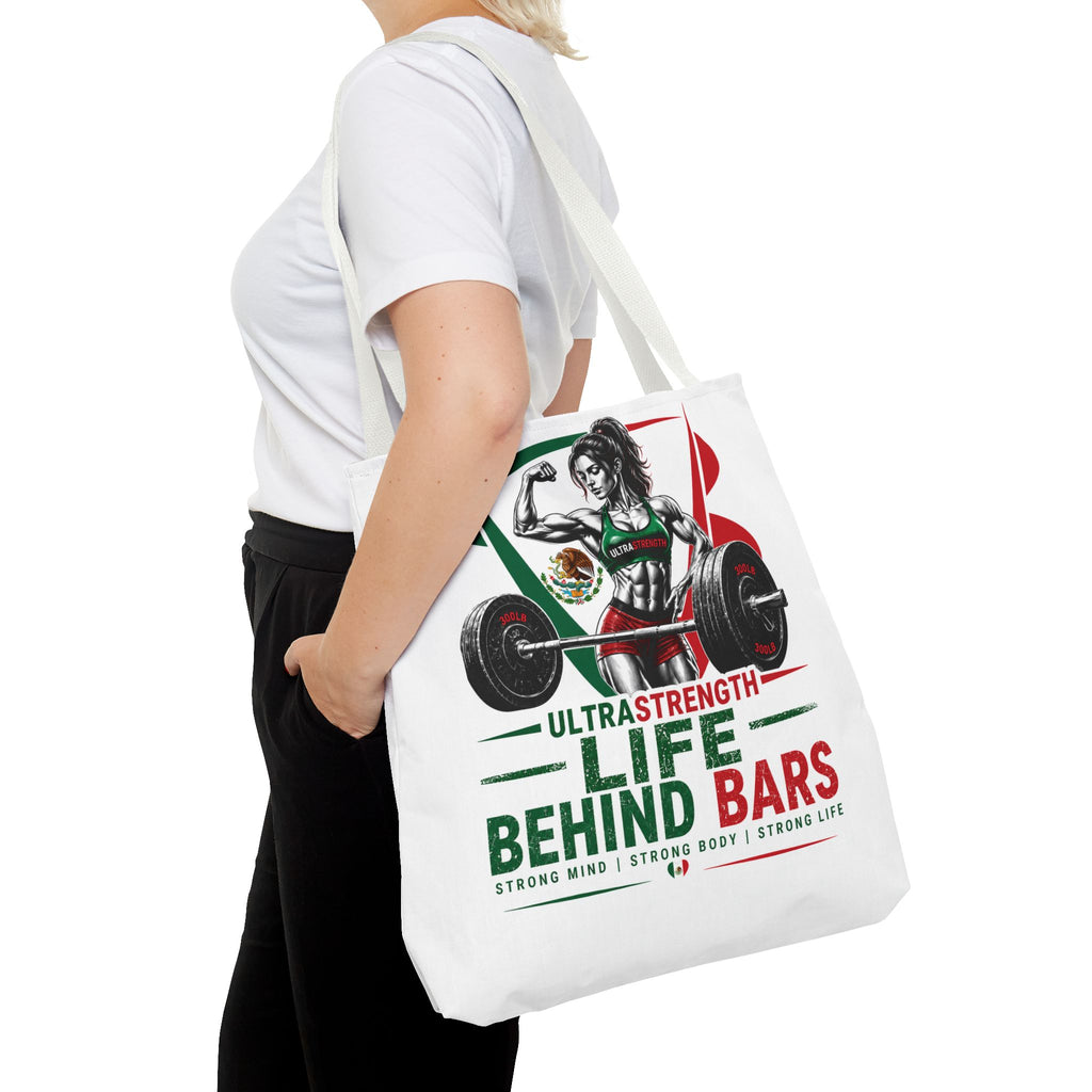 Life Behind Bars Weightlifting Tote Bag — Ultra Strength Fitness Gym Bag