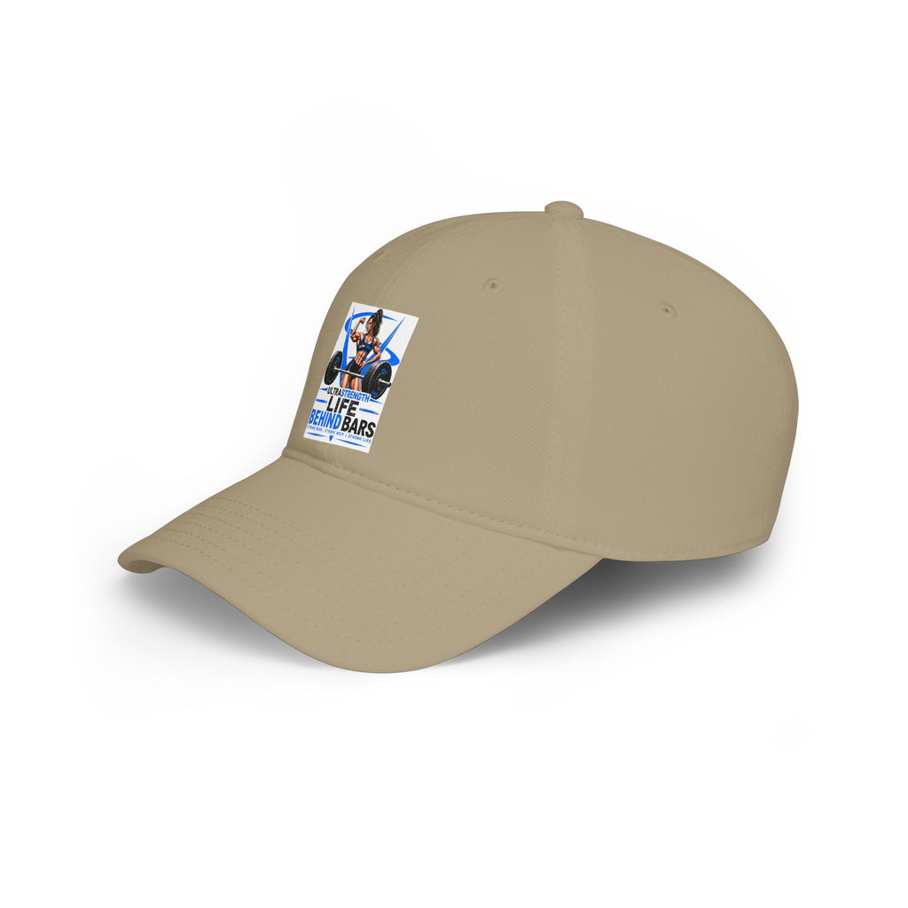 Low Profile Cap — "Life Behind Bars" Weightlifting Graphic Hat