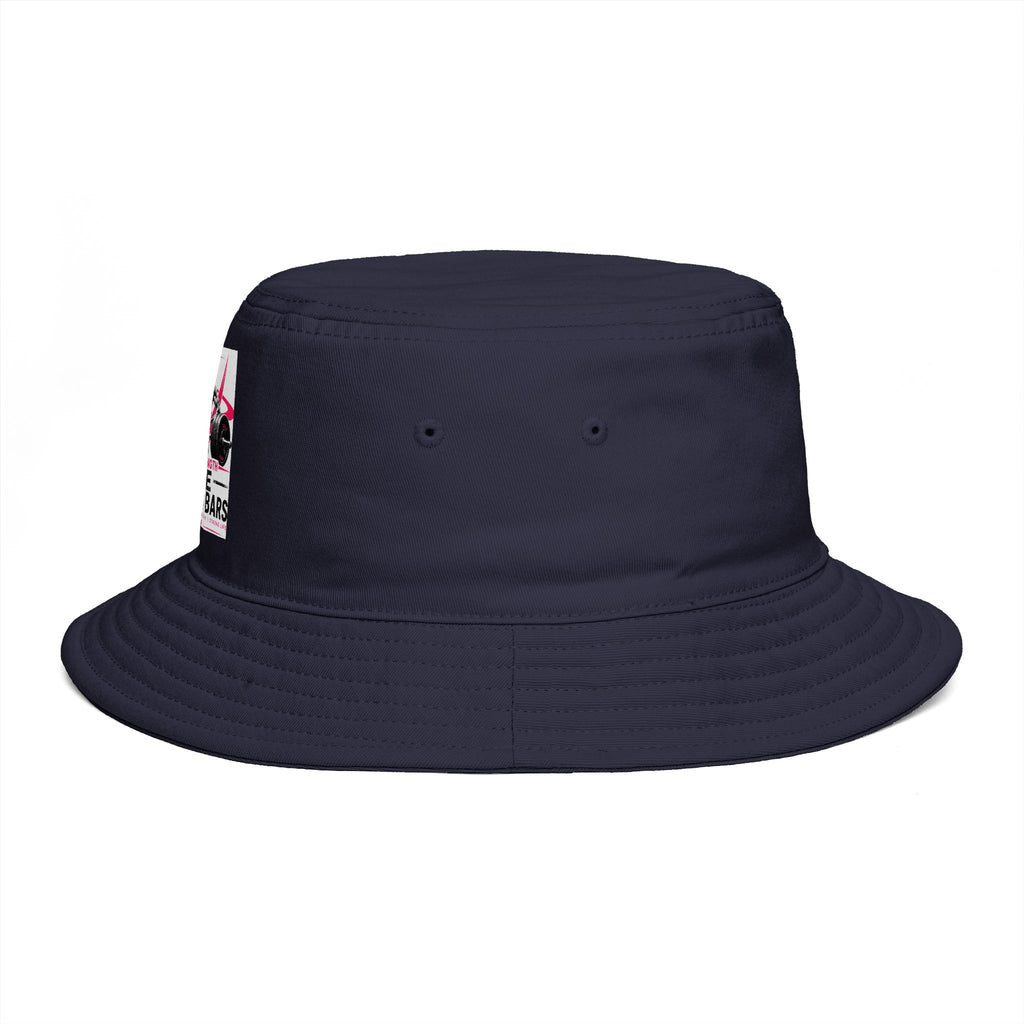 Bucket Hat — "Life Behind Bars" Weightlifting Retro Graphic