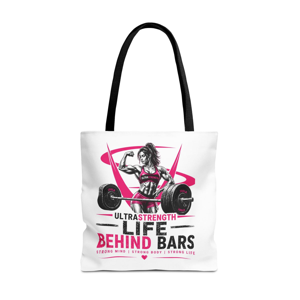 Fitness Tote Bag — "Life Behind Bars" Weightlifting Gym Bag