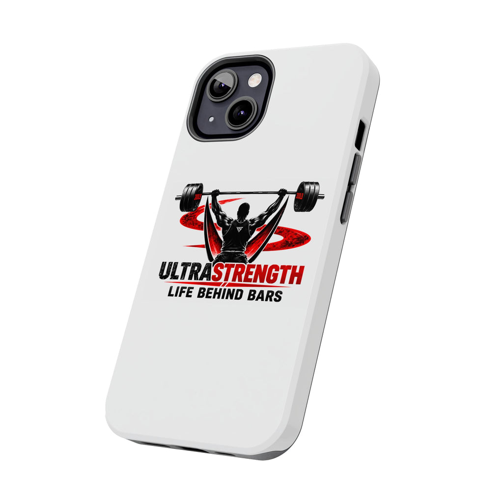 Ultra Strength 'Life Behind Bars' Tough Phone Case — Weightlifting Barbell Design