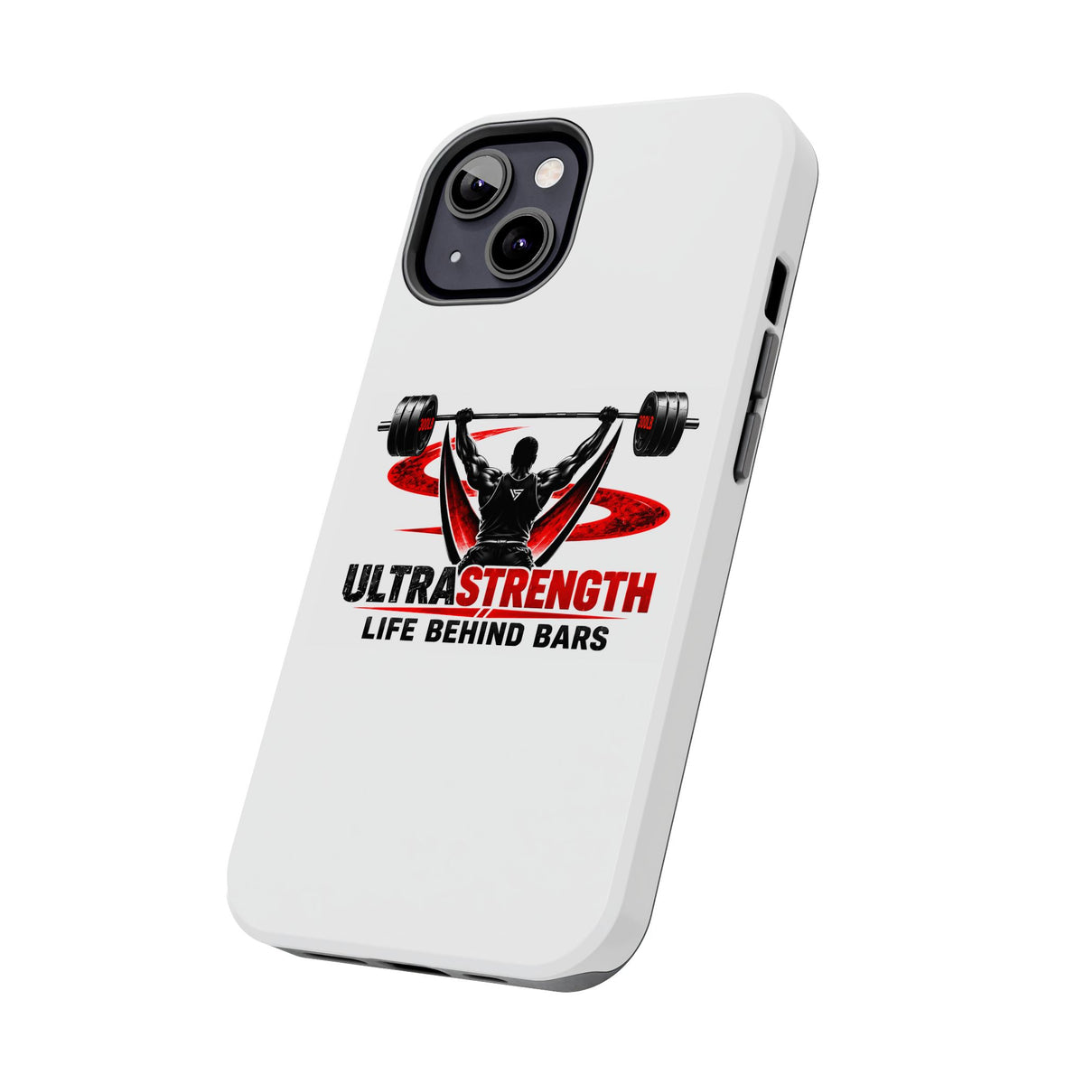 Ultra Strength 'Life Behind Bars' Tough Phone Case — Weightlifting Barbell Design
